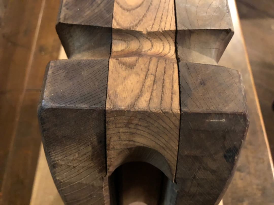 ⭐️超希少／レア／昭和レトロ／大型木製船滑車／欅滑車／赤欅／什器／ディスプレー