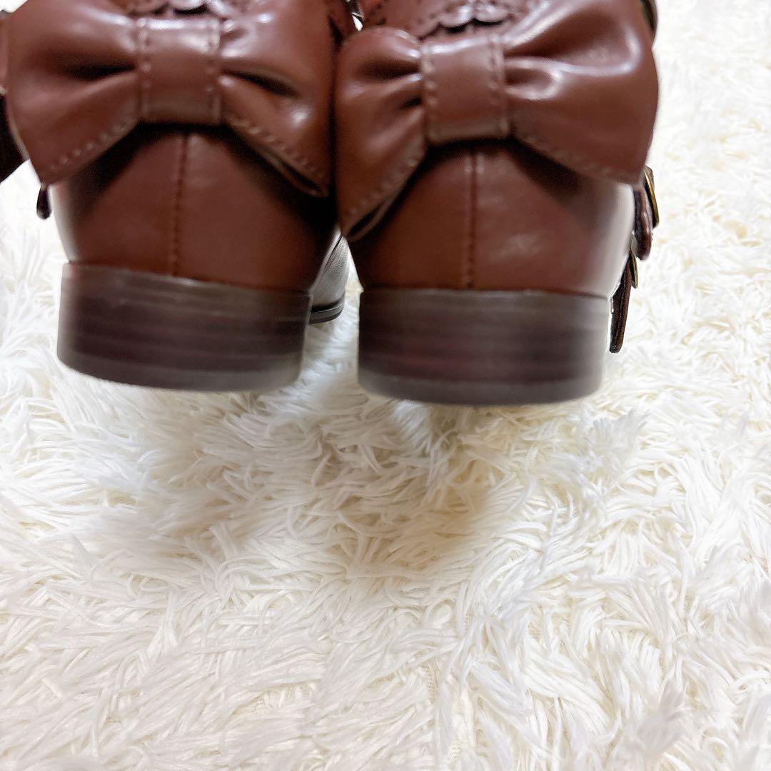 極美品✨Metamorphose✨トリプルリボンストラップシューズ✨ロリータLL