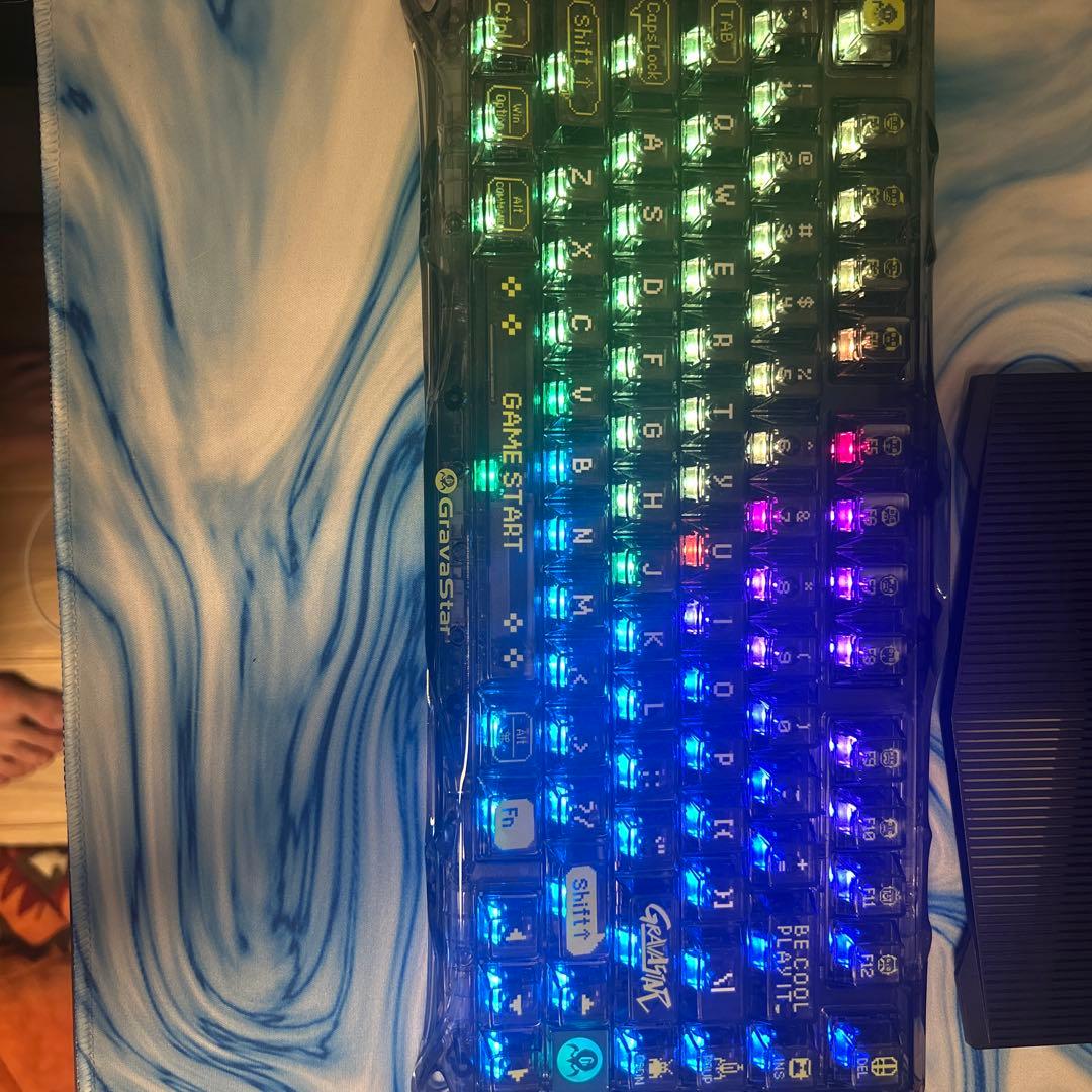 GravaStar K1 Lite ゲーミングキーボード Amazon | GravaStar K1 Lite ゲーミングキーボード 透明キーボード