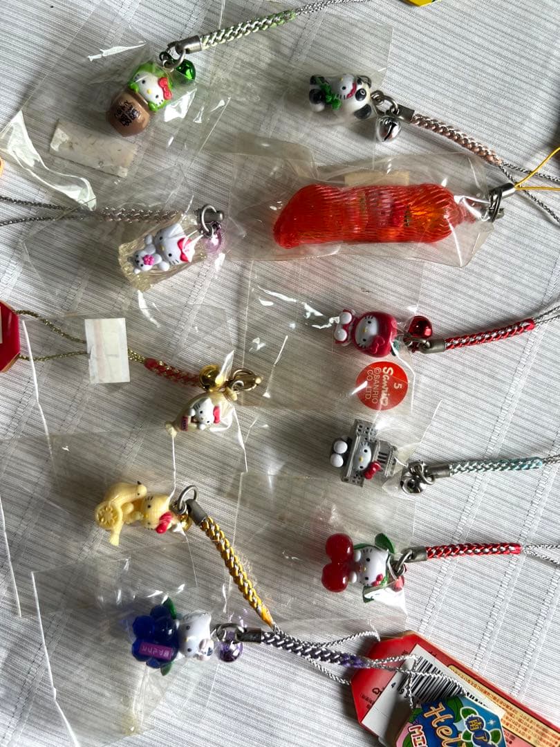 ご当地値付けキティちゃんストラップ 　（東）　38個　東日本　レア　希少