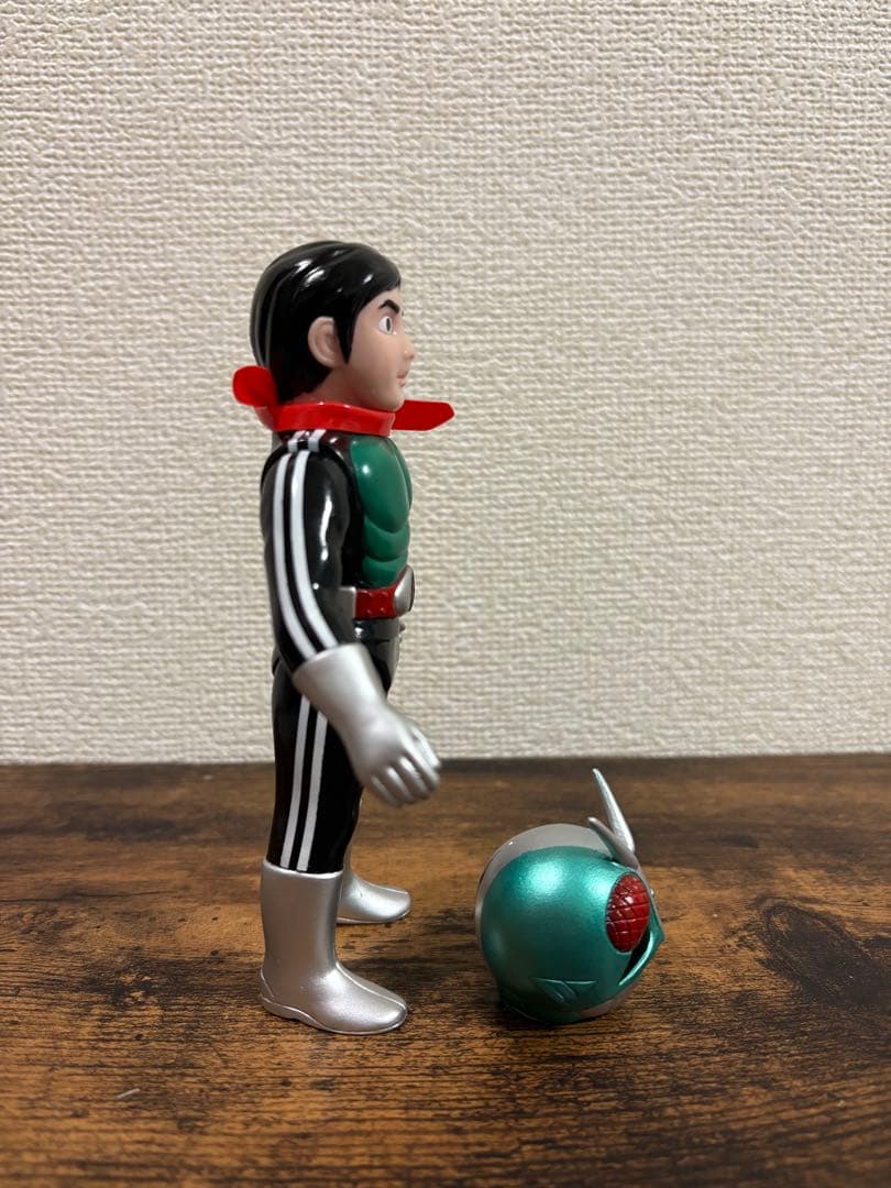 メディコムトイ 東映レトロソフビコレクションM 仮面ライダー新1号(面取れ)