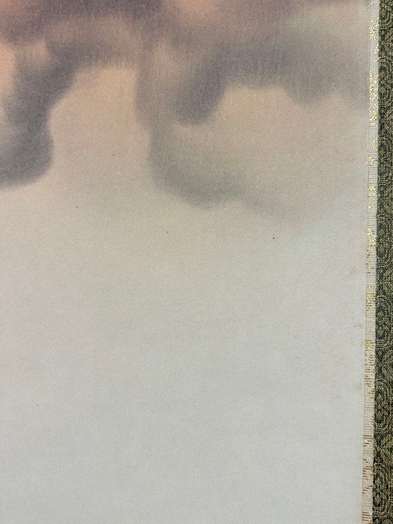 「赤富士」　杉原蘭雪 茶道具 掛軸 日本画 共箱あり 富士山 正月 200