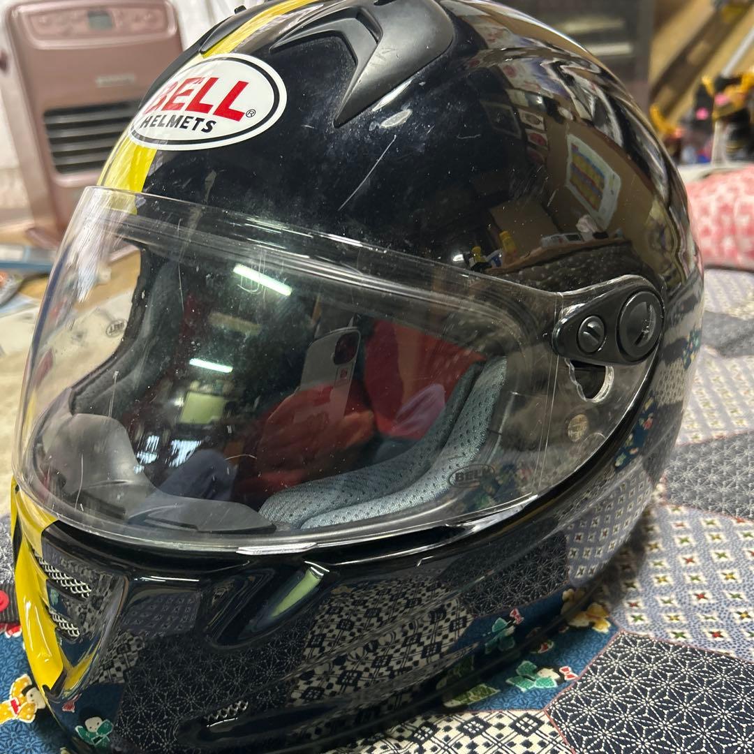 BELL フルフェイスヘルメット 黒黄色 - メルカリ