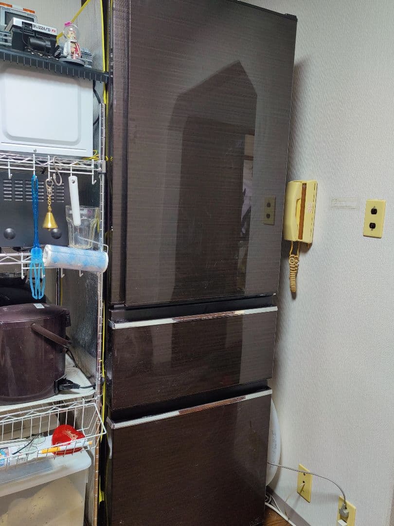 2018年製グロッシーブラウン　365L 　三菱ノンフロン冷凍冷蔵庫 冷蔵庫 CXシリーズ グロッシーブラウン MR-CX37G-BR [365L /3ドア /右