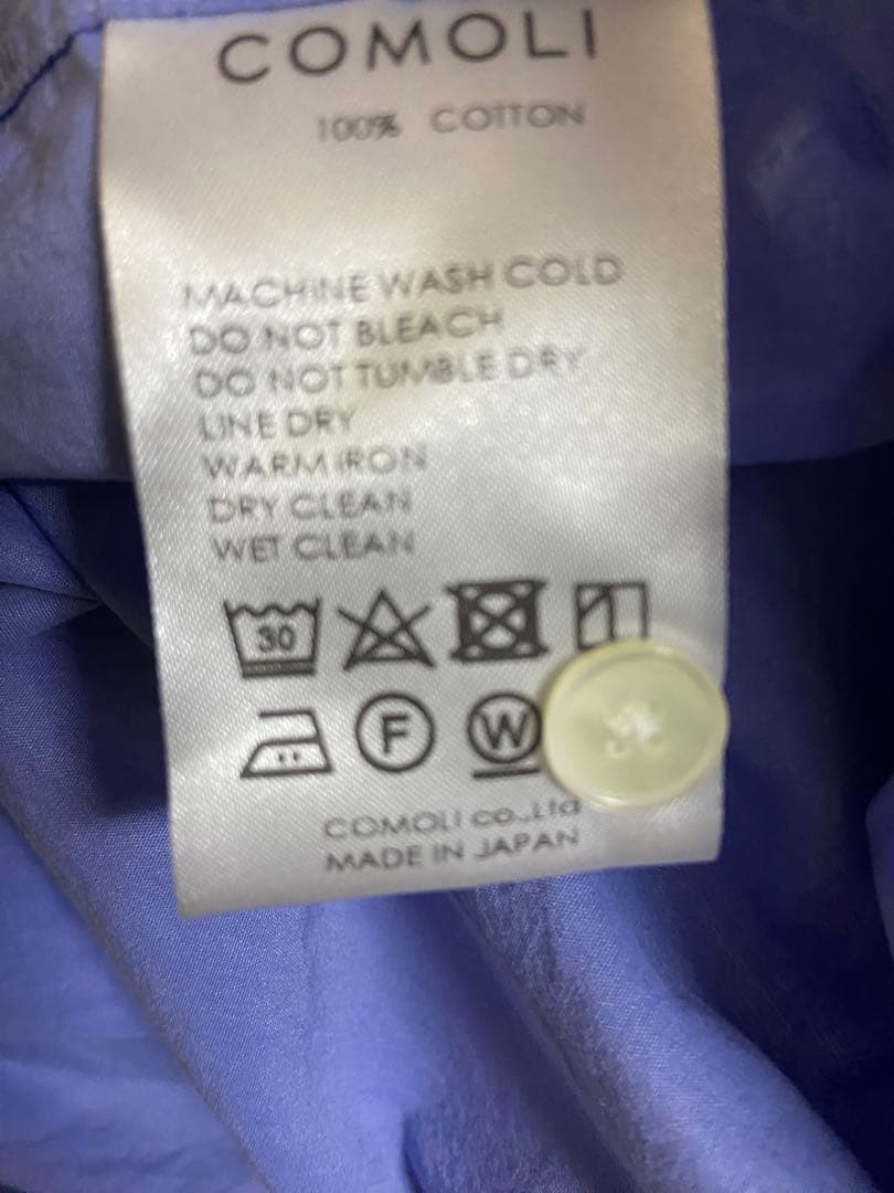 着用1回極美】COMOLI コモリシャツ V01-02001 - メルカリ