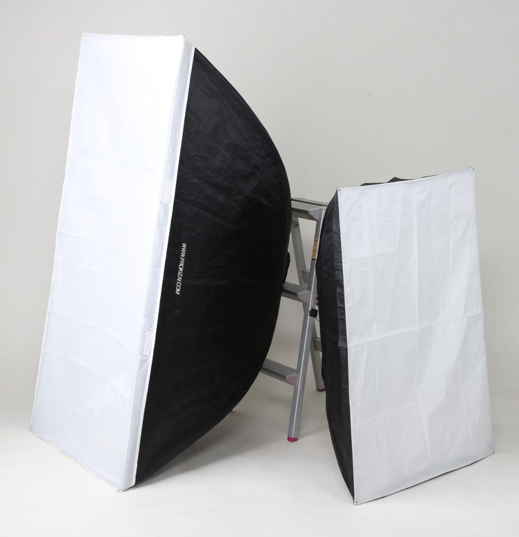 ソフトボックス 75×150cm&70×100cm　おまけスピードリング2個 リングスター スーパーボックス 限定カラー SR-395W S/CG チャコールグレー