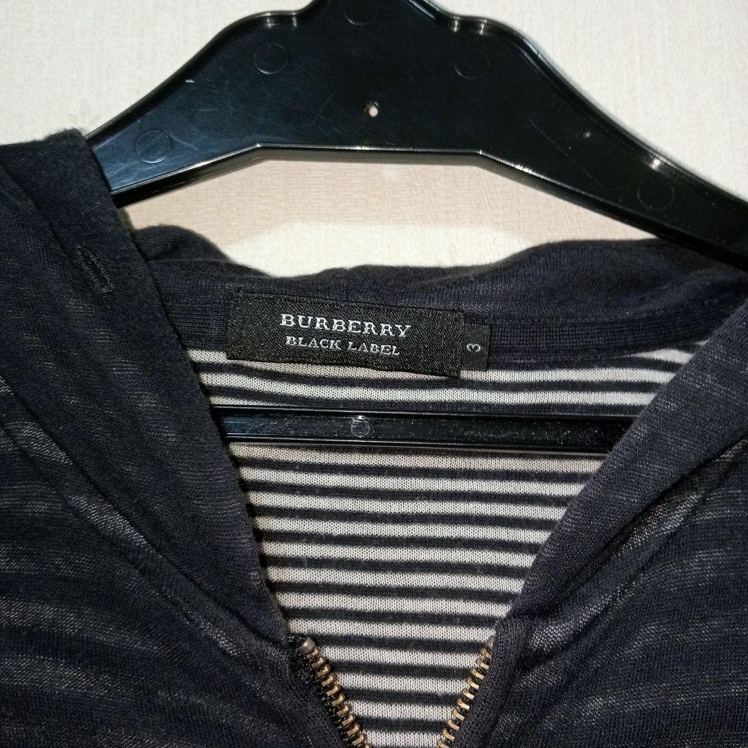 burberry black label 3サイズ 薄手 パーカー black - メルカリ