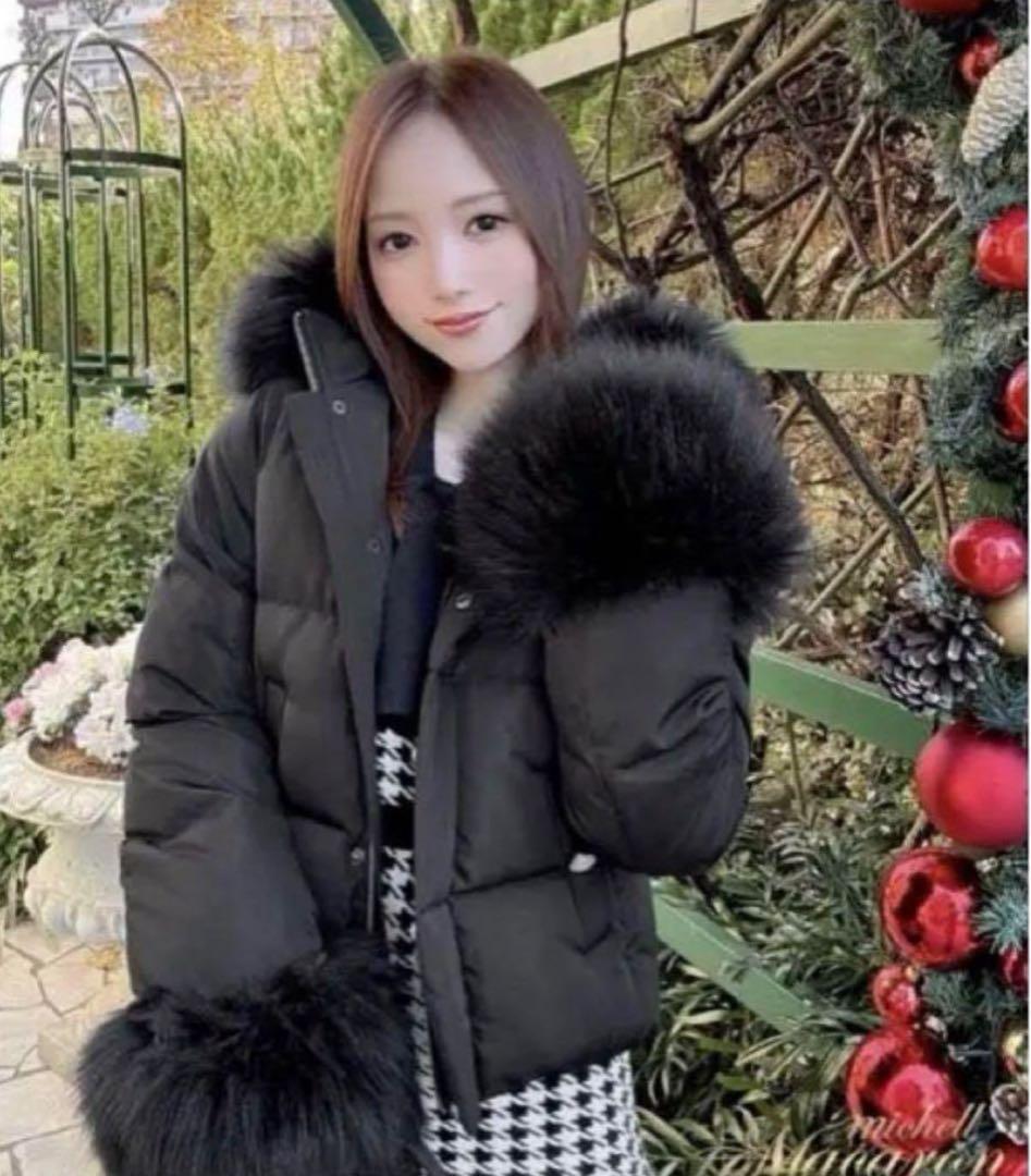 ミシェルマカロン ファーショートダウン - メルカリ