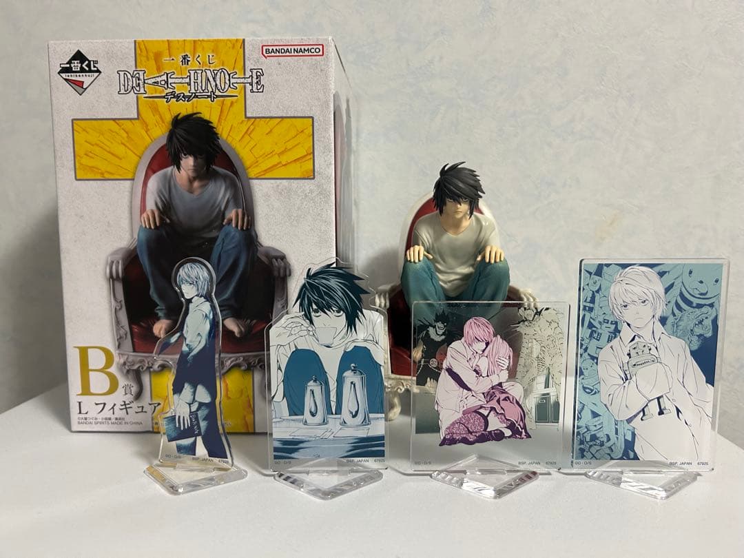 デスノート 一番くじ L フィギュア B賞 G商品アクリルスタンド4点