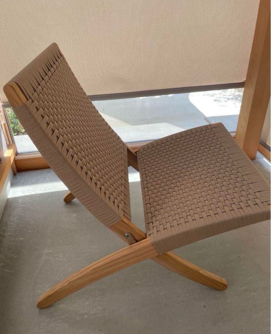 キューバチェア カールハンセン & サン MG501 チーク 無塗装 MG501（キューバチェア） / チーク材 無塗装 / フラットロープ セサミ