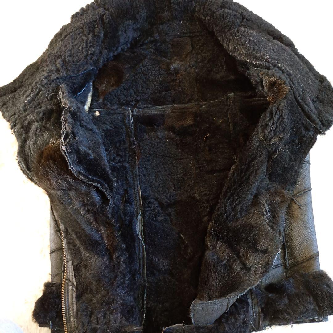 Y2K archive パッチワーク シープスキン ベスト グランジ パンク