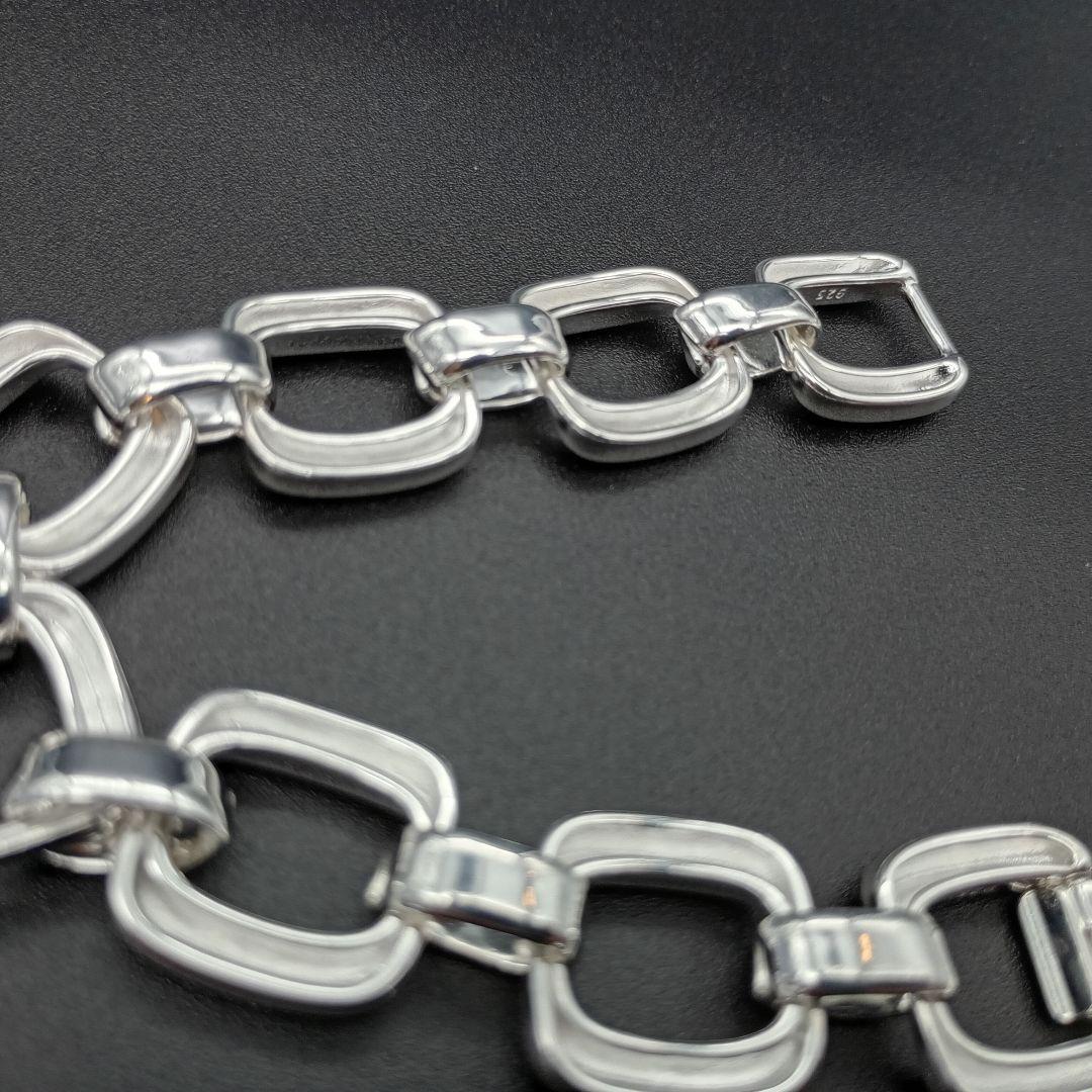 アンカーチェーン シルバー 925 ブレスレット ヴィンテージ シンプル