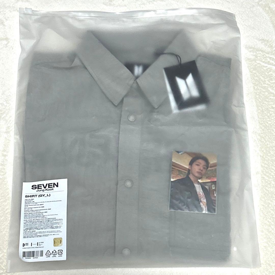 BTS JUNGKOOK ジョングク公式 SEVEN シャツ L トレカ付き - メルカリ