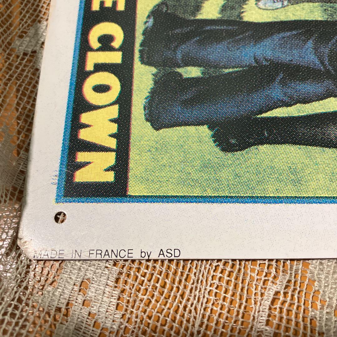 ヴンテージ ティン アートポスター サーカス ピエロ フランス製 - メルカリ