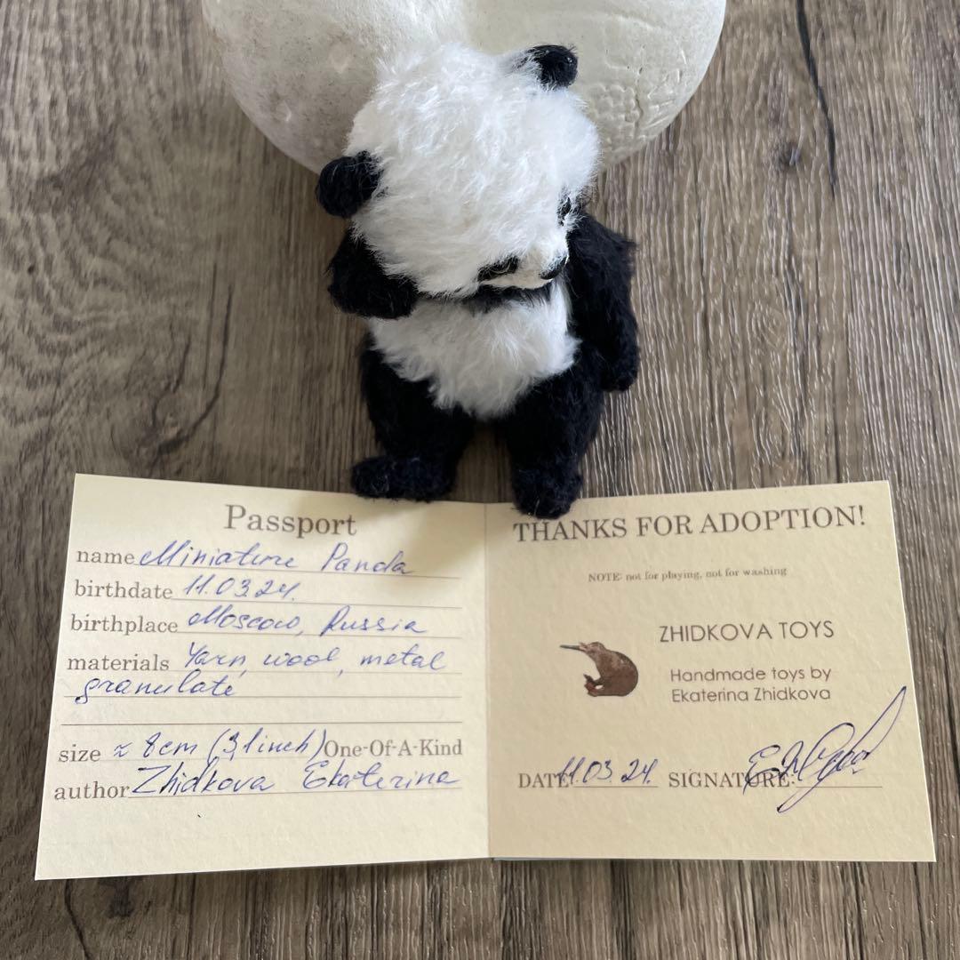 テディベア　パンダ　8cm 海外作家