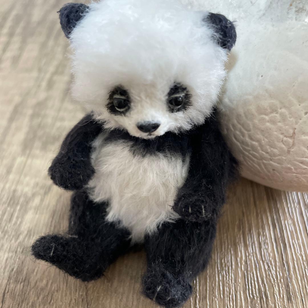 テディベア　パンダ　8cm 海外作家