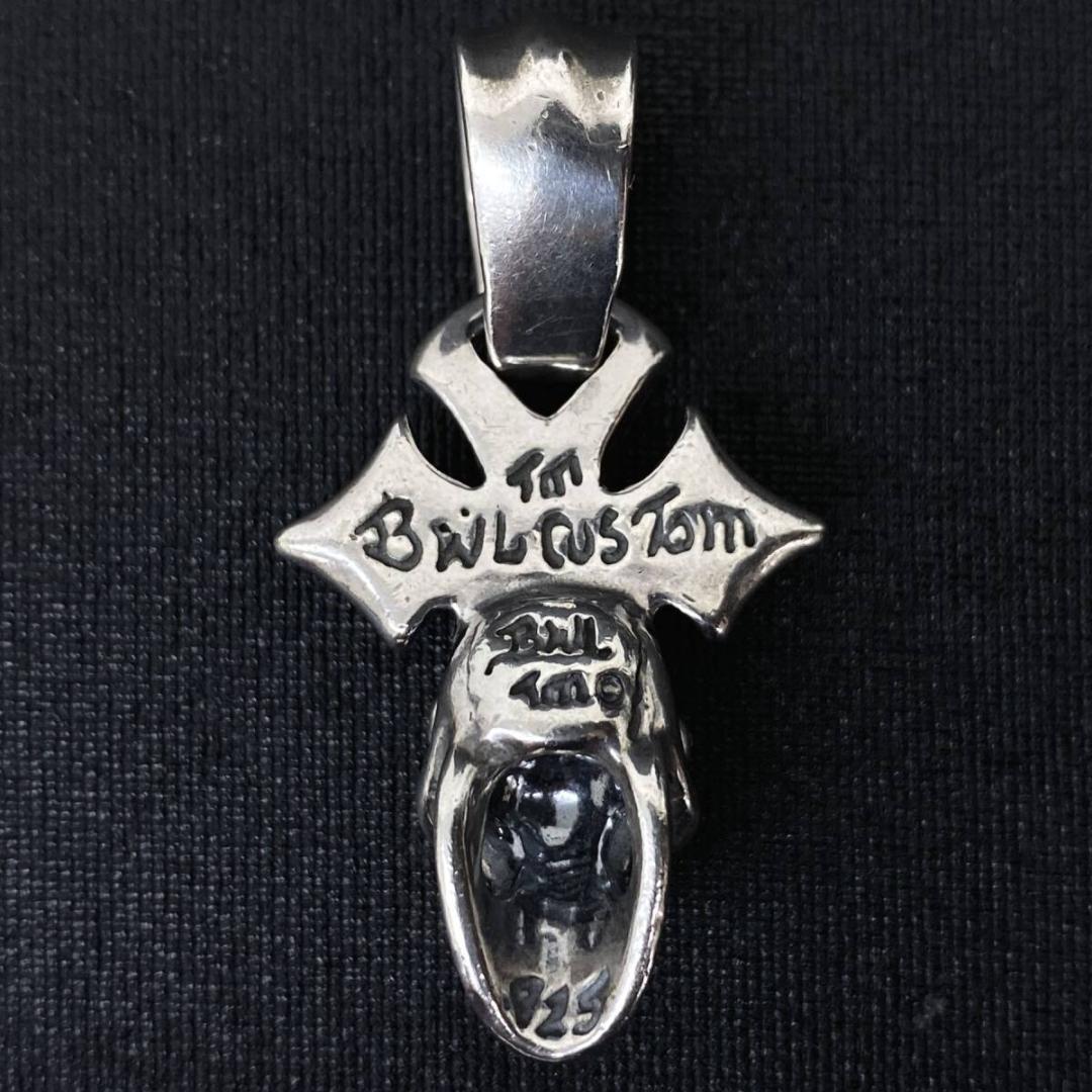 Bill Wall Leather シルバー カスタム クロス スカルペンダント - メルカリ
