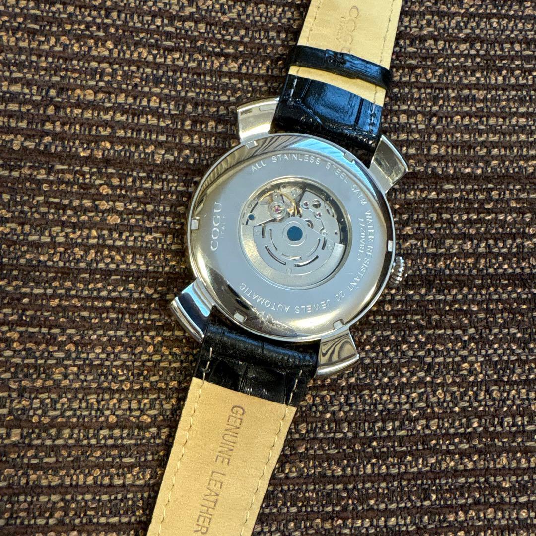COGU コグ】美品 ジャンピングアワー 自動巻 メンズ 腕時計 裏