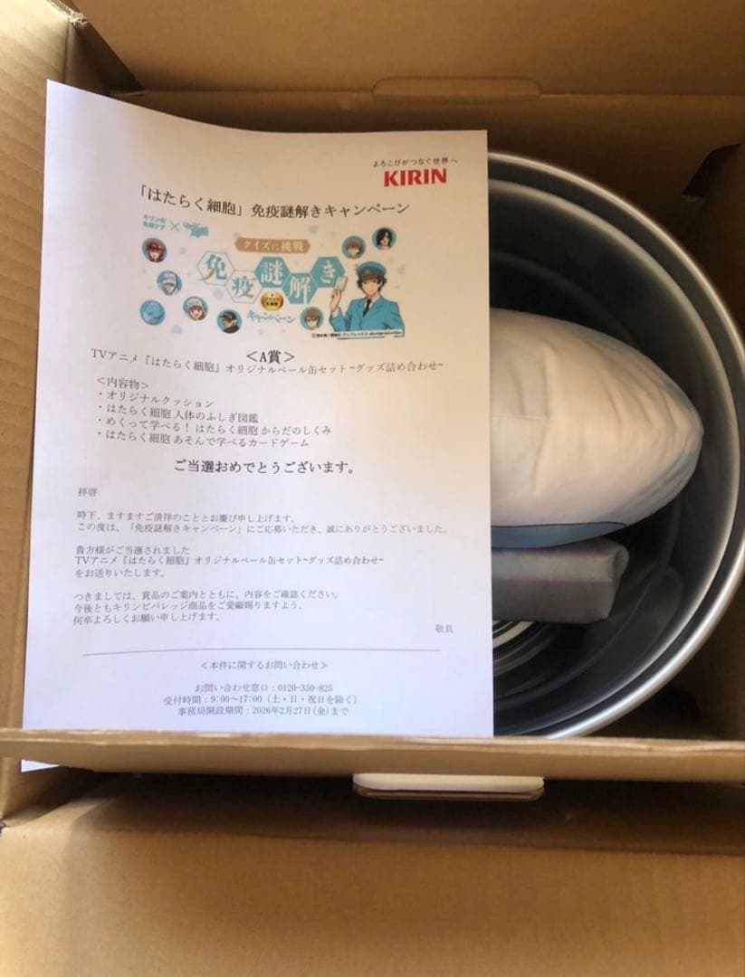 め*も様 最安値 はたらく細胞 免疫謎解きキャンペーンA賞 オリジナル