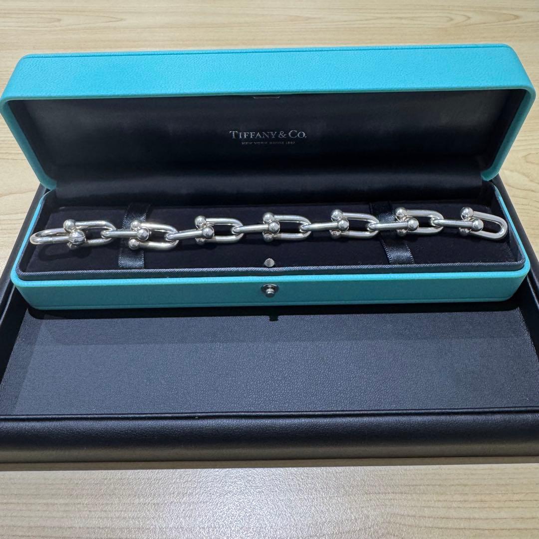 ティファニー ハードウェア ラージリンク ブレスレット14コマ925 62.5g