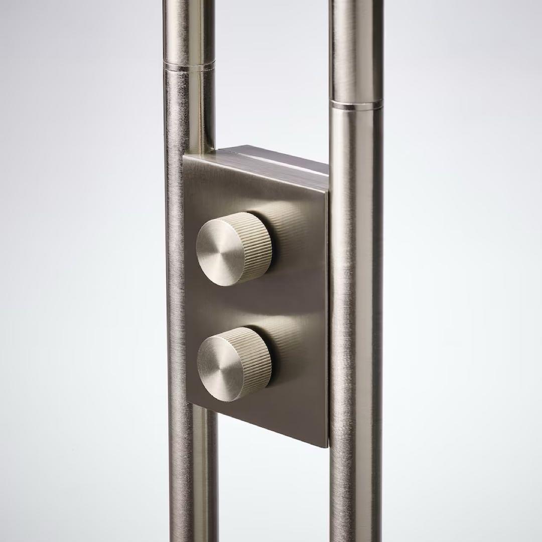 《新品未開封》イケア フロアアップライト イスヤクト 読書ランプ ニッケルメッキ