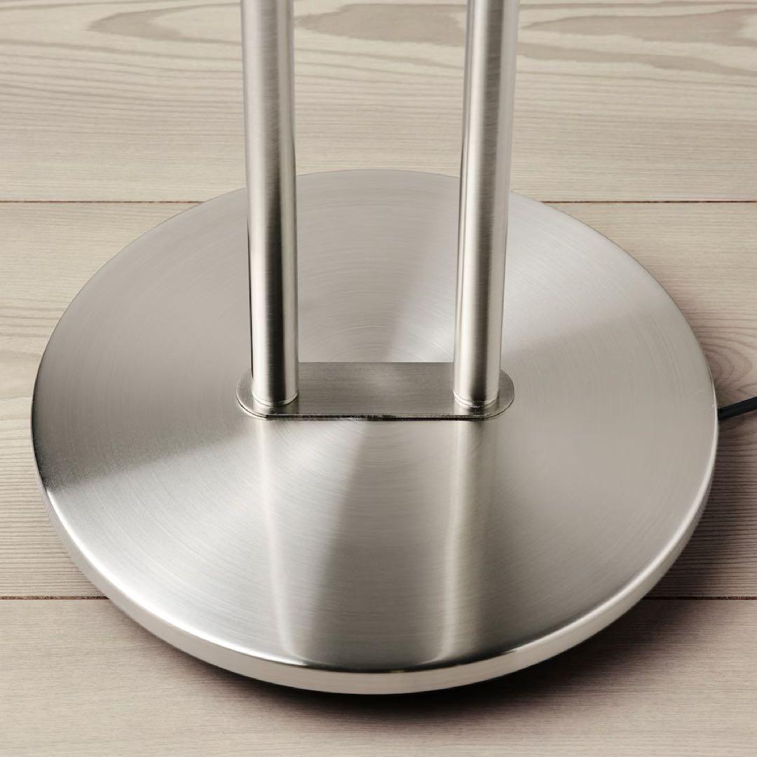 《新品未開封》イケア フロアアップライト イスヤクト 読書ランプ ニッケルメッキ