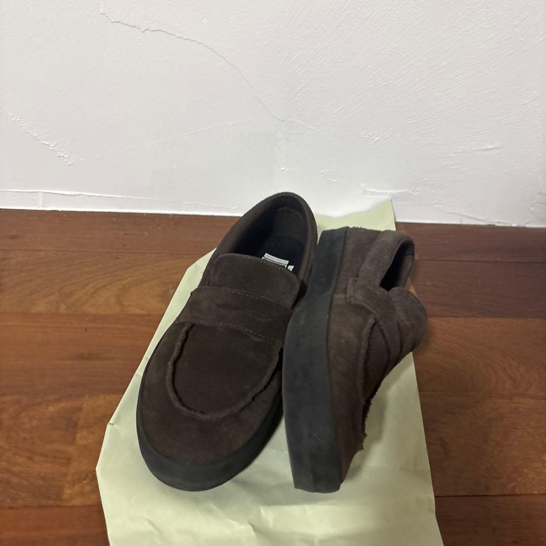27.5cm VANS バンズ スエード ローファー ダークブラウン