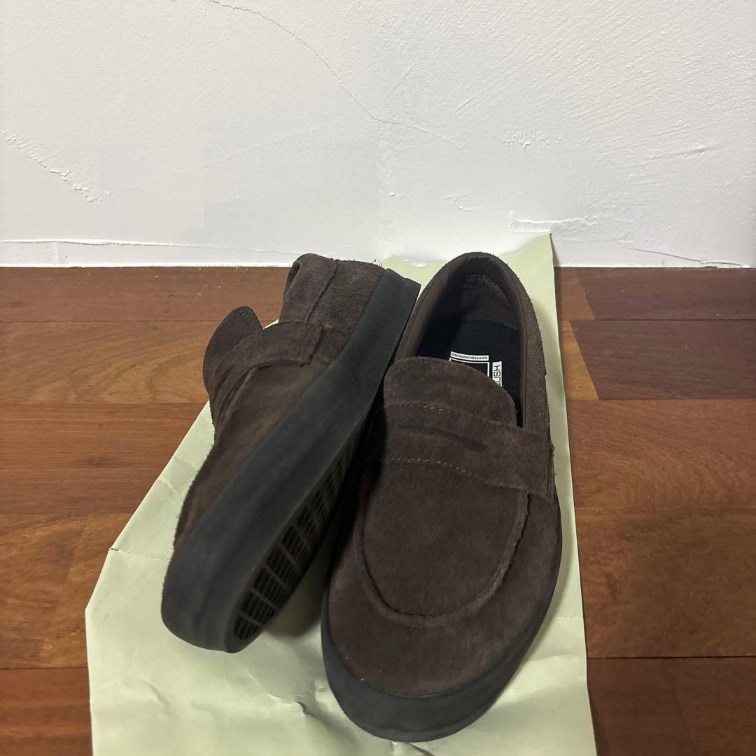 27.5cm VANS バンズ スエード ローファー ダークブラウン