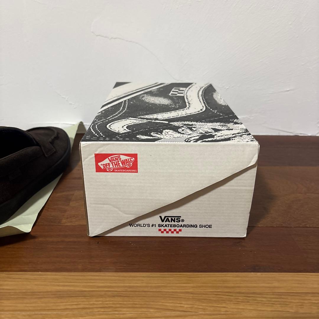 27.5cm VANS バンズ スエード ローファー ダークブラウン