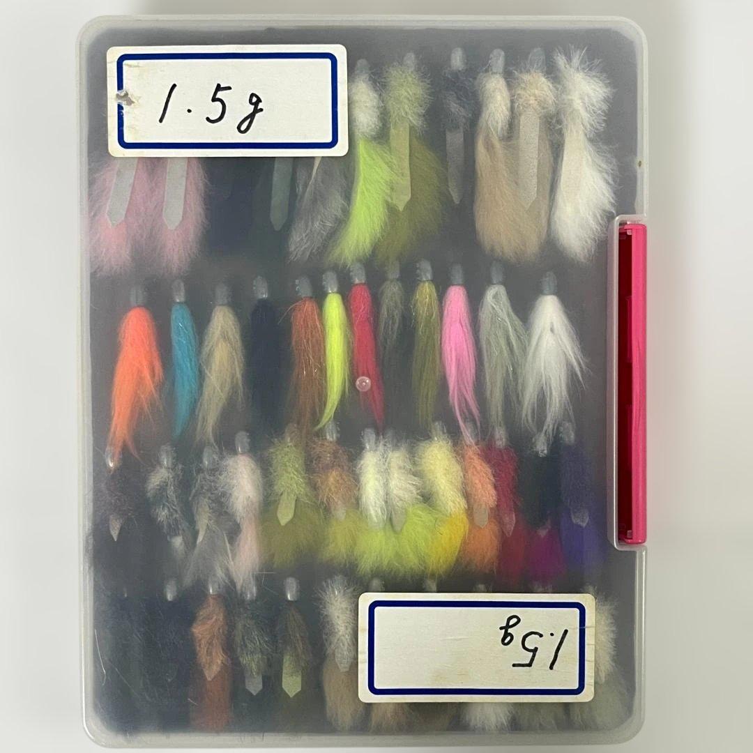 【迅速配送】ハートデザイン フェザールアー 1.5g 各種 47個 ケース付