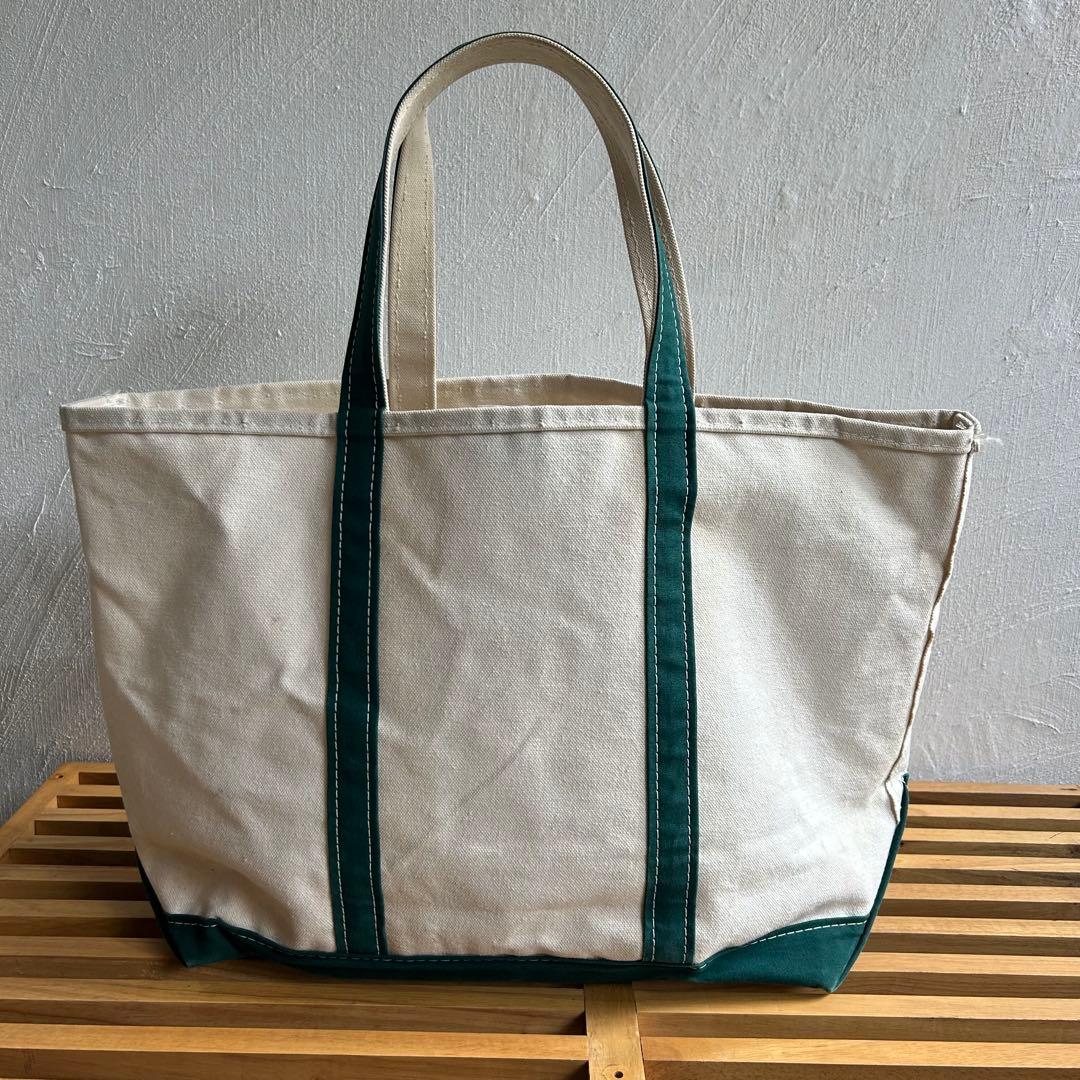 90S L.L.Bean ロングハンドル トートバッグ グリーン ラージ