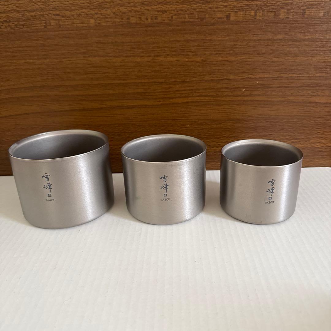 スノーピーク スタッキングマグ雪峰M200, 300, 400 3個セット - メルカリ