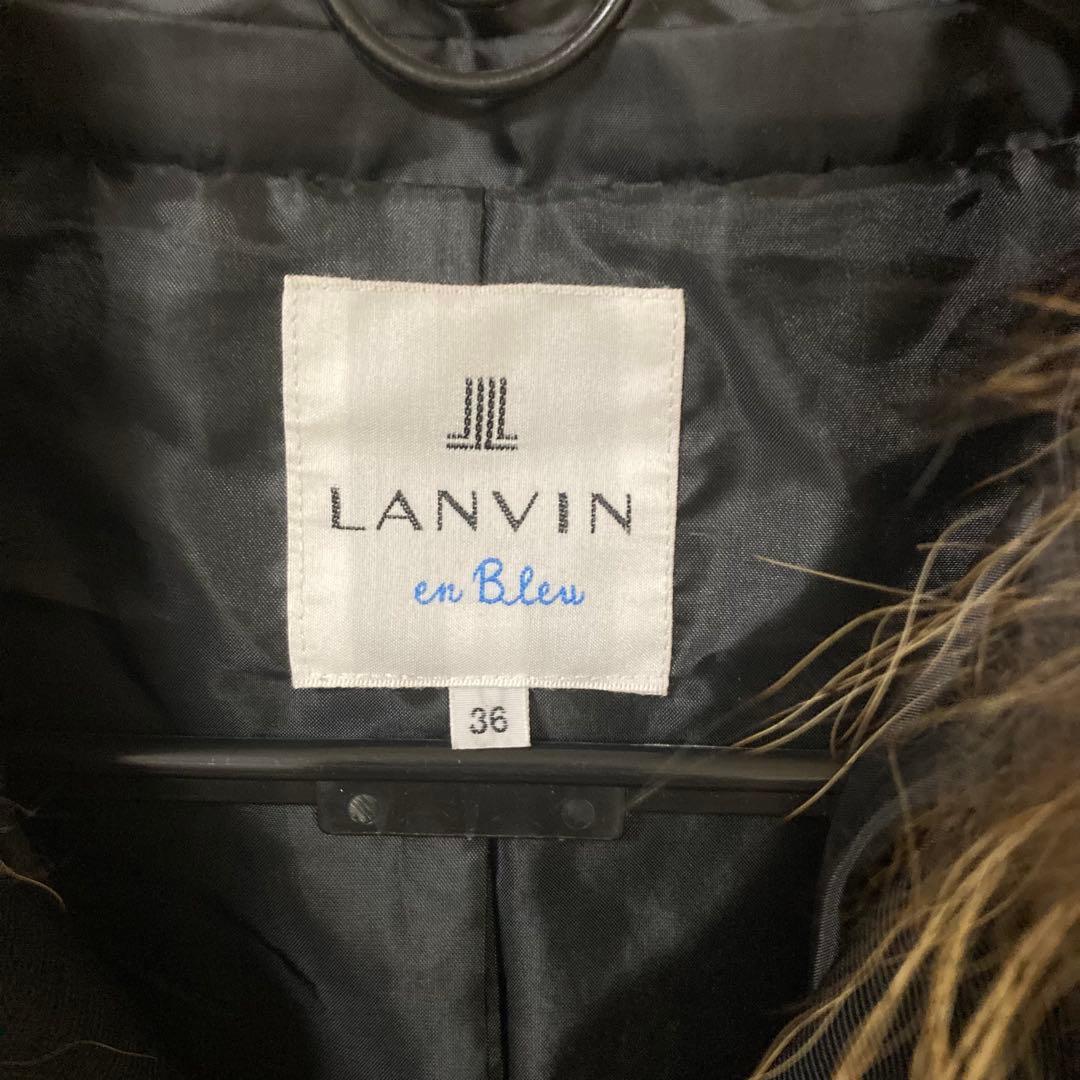 LANVIN en Bleu ダウン フード付きダウンジャケット 36 黒 美品 - メルカリ