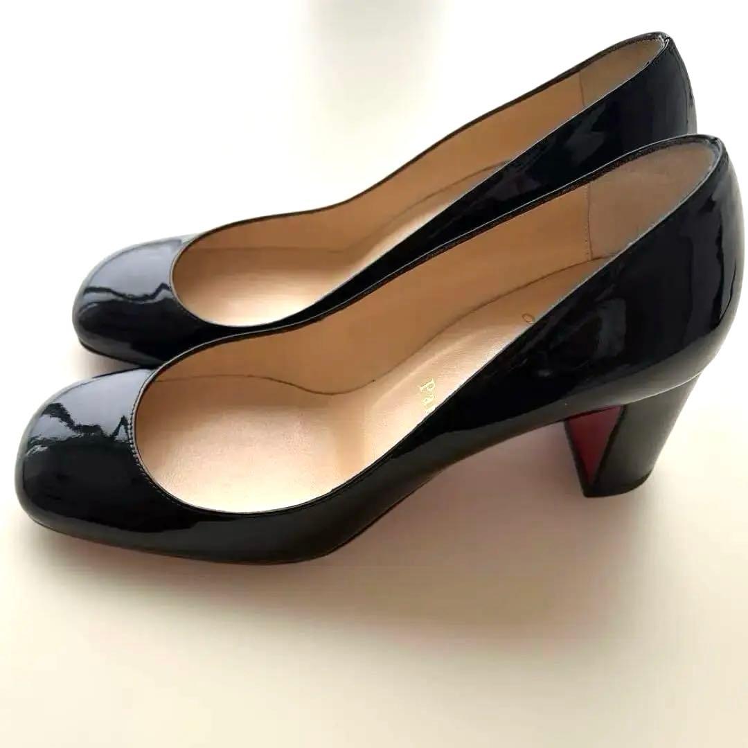 期間限定お値下げ Christian Louboutin 黒パテントパンプス37 - メルカリ