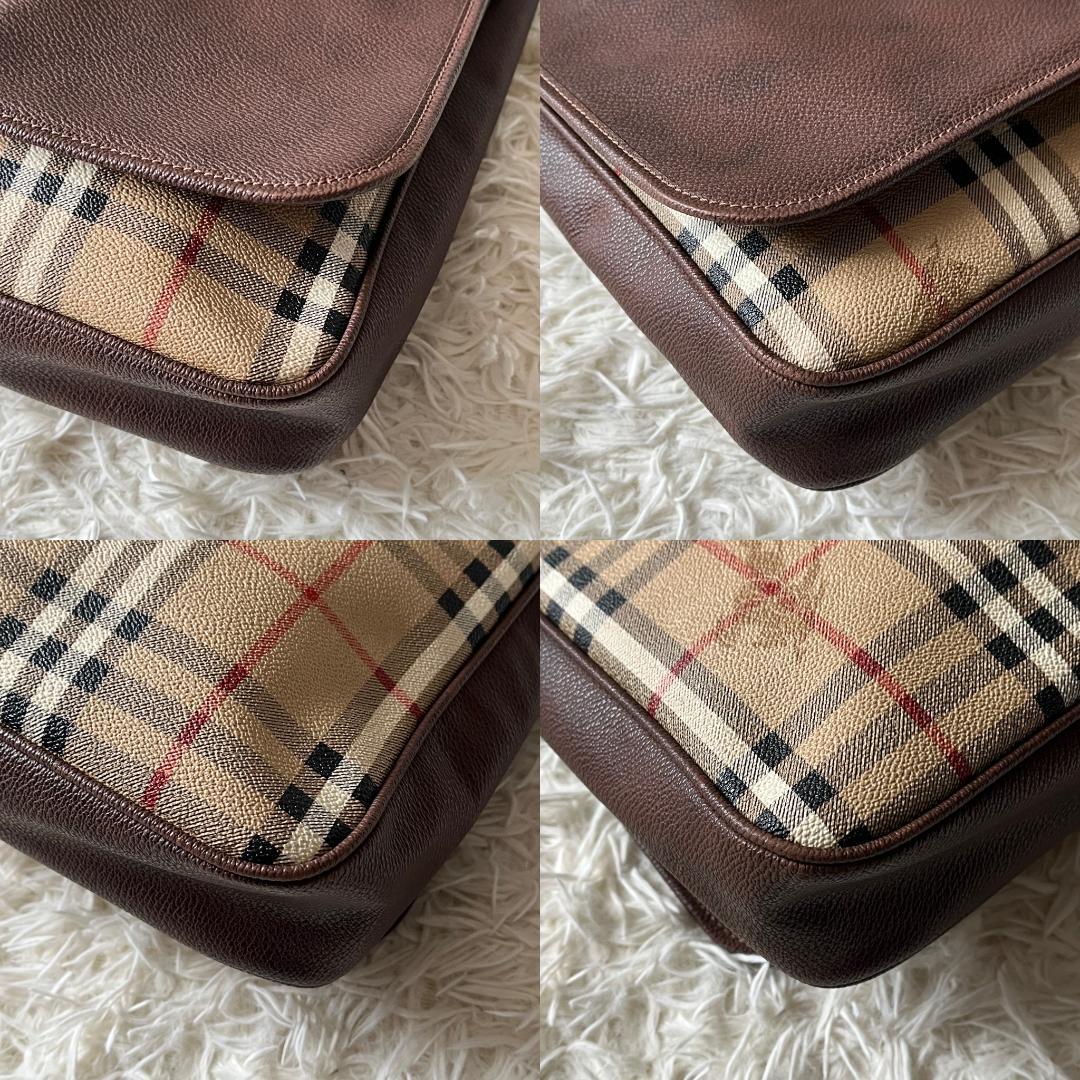 美品☆Burberrys ノバチェック シャドーホース 2way ブリーフケース