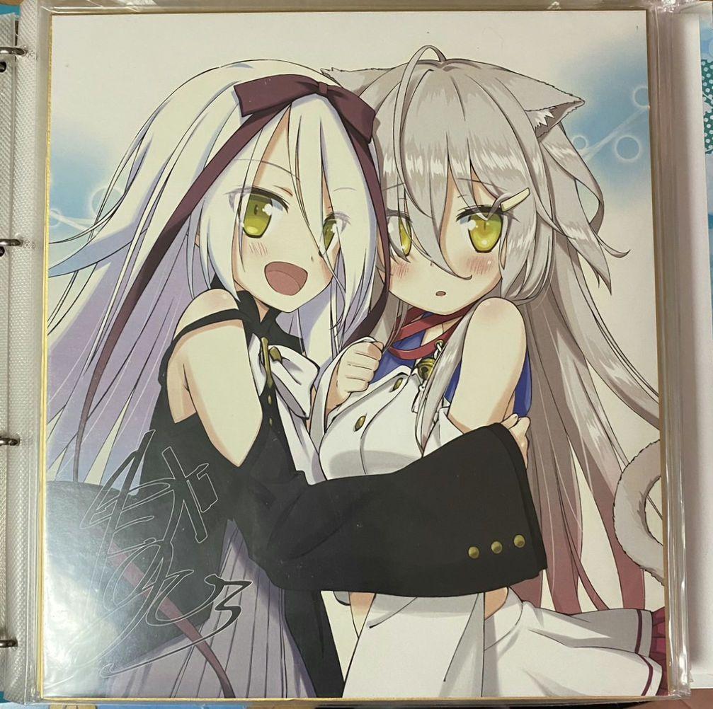 超レア favorite 星空のメモリア 色紙 メア クロ