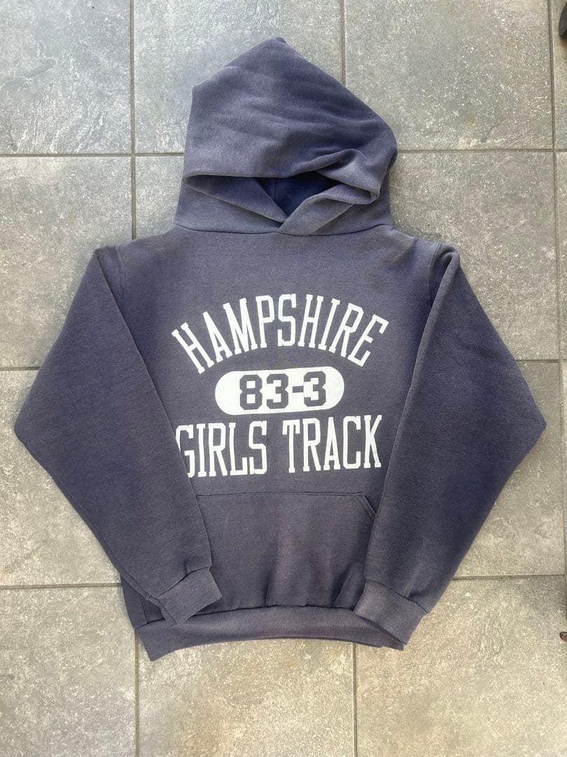 希少】70s-80s ラッセル 金タグ後期 USA製 スウェットパーカー 紺