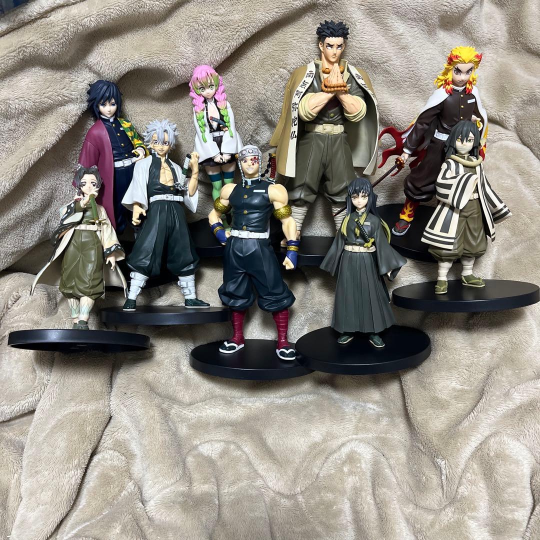 鬼滅の刃 絆ノ装 柱 フィギュア 9体 まとめ売り 原色 セピアカラー