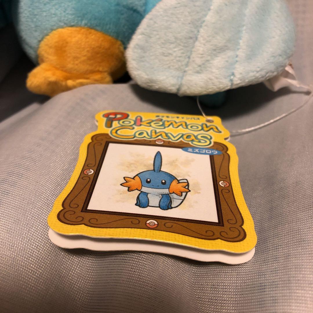 ポケモンセンター　キャンバスぬいぐるみ　ミズゴロウ