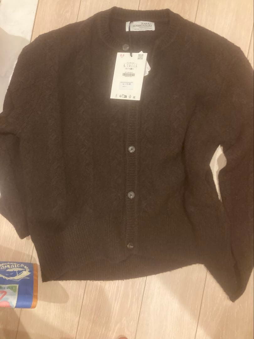 新品／L SOSHIOTSUKI x ZARA ウールケーブルカーディガン - メルカリ
