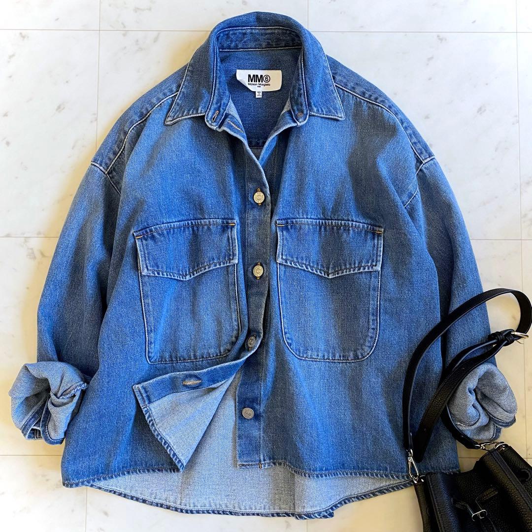 美品】MM6 メゾンマルジェラ デニムシャツ 38 イタリア製 20SS商品