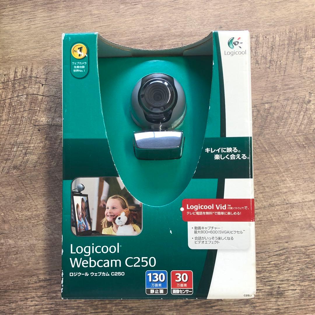 未開封 Logicool Webcam ウェブカム C250 EliteDesk YS0197☆動作品☆美品☆ロジクール Logicool C250 USB接続
