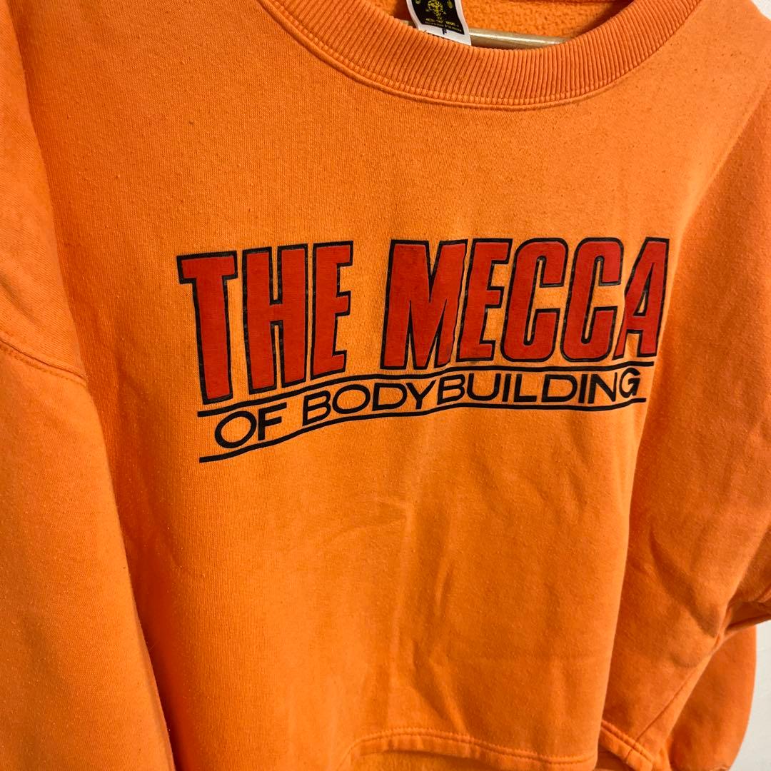 ヴィンテージGOLD'S GYM クロップド丈スウェットトレーナー ゴールド