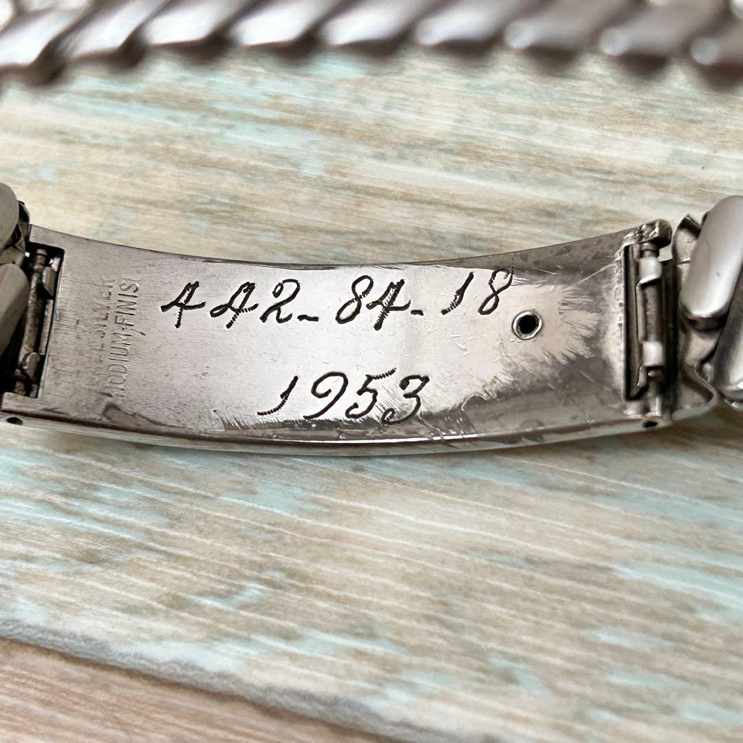 50s US NAVY USN IDブレスレット 蛇腹 海軍 ニッケルシルバー - メルカリ