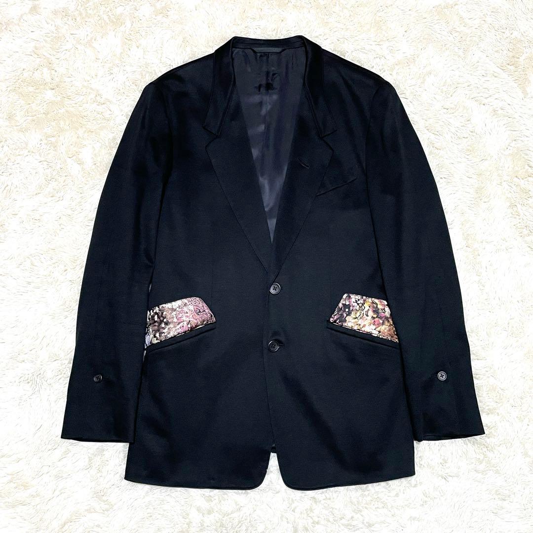 美品】ポールスミスコレクション テーラードジャケット 総柄裏地 花柄
