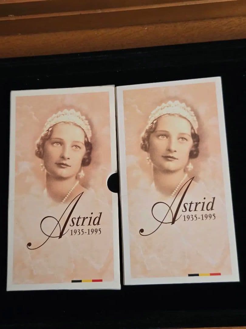 稀少プルーフ)ベルギー王国 アストリッド女王 逝去60周年記念銀貨 1995