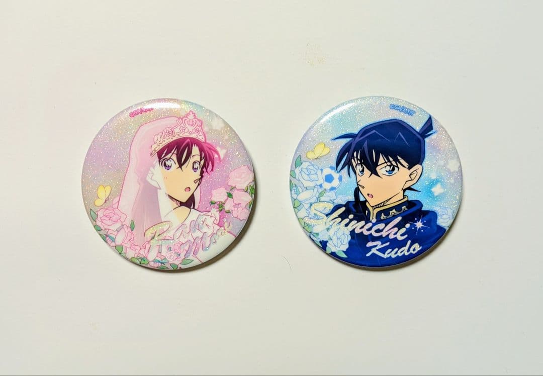 名探偵コナン 缶バッジ 工藤新一 毛利蘭 - メルカリ