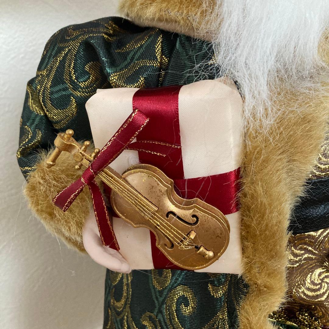 Harmonier ハルモニア サンタクロースフィギュア グリーンマント 楽器