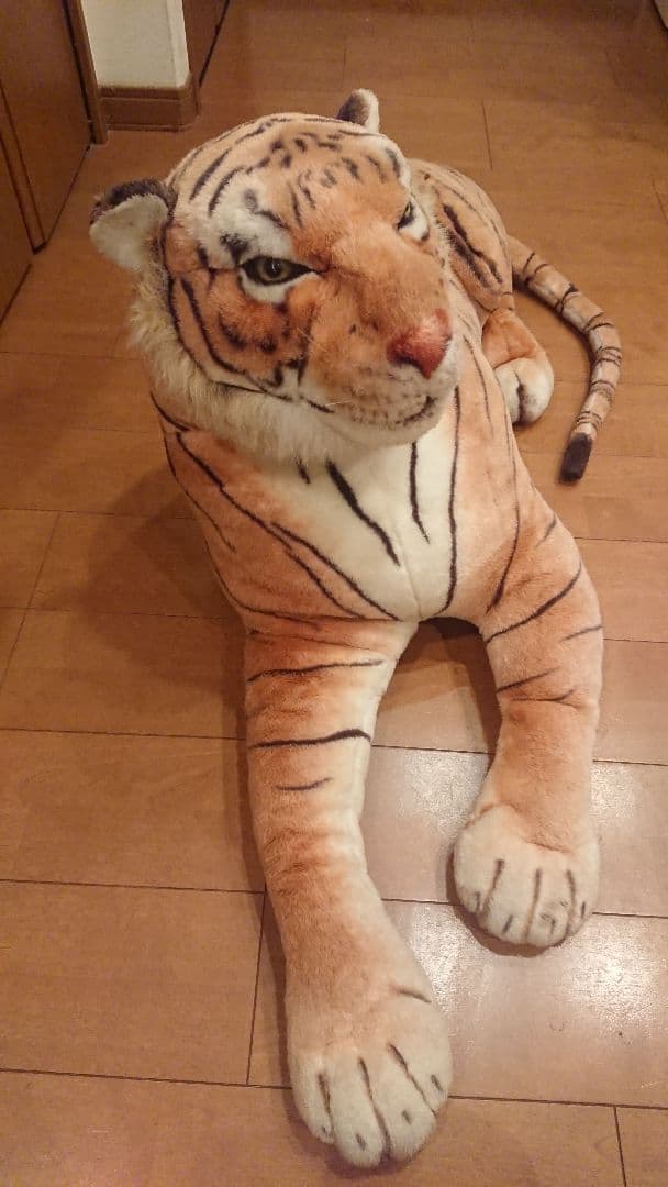 激レア 約191cm 超特大サイズ リアル トラのぬいぐるみ