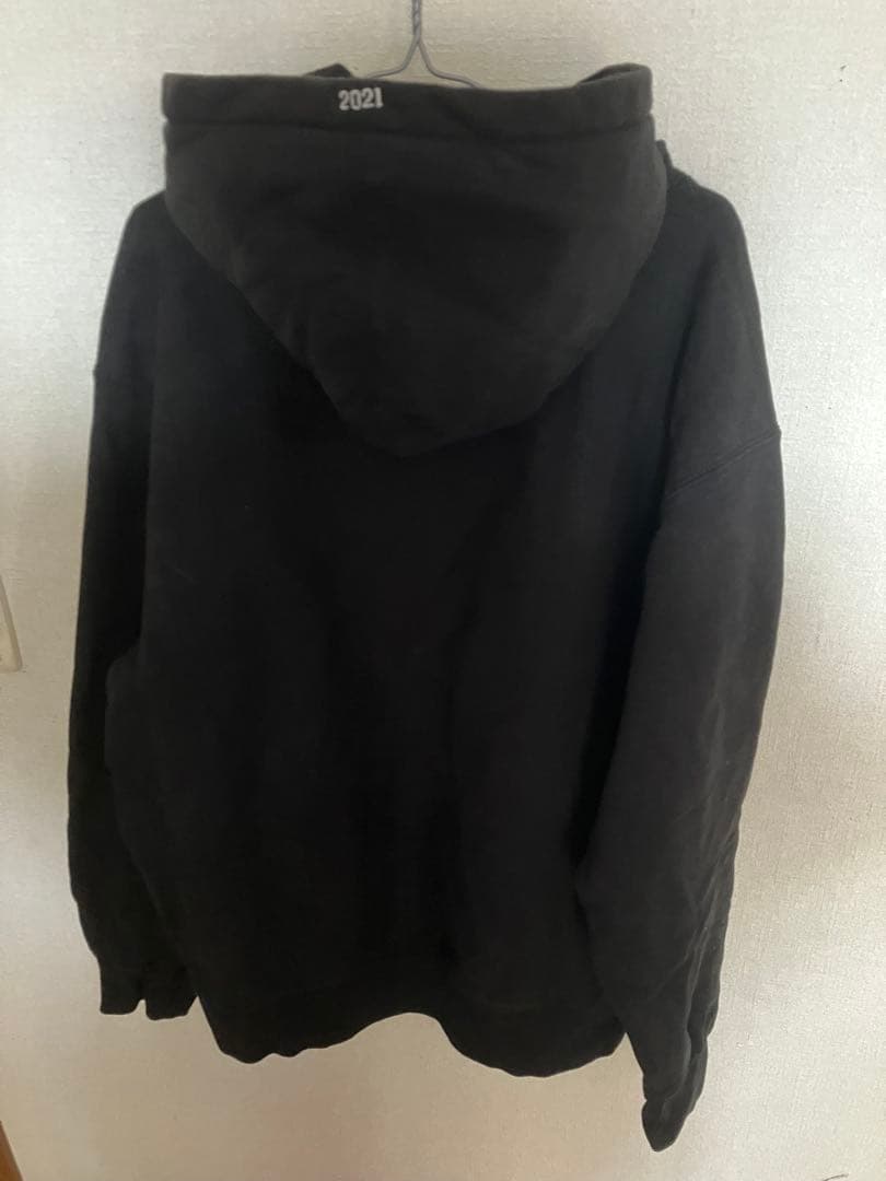 《美品》シュプリーム　SUPREME ボックスロゴパーカー21FW ブラック　M